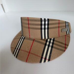 Burberry Plaid Visor in Classic Nova Check